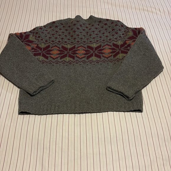 100% lambswool Woolrich zipper cardigan - Picture 8 of 11